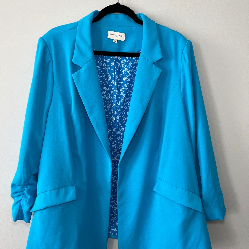 Cerulean Blue Blazer